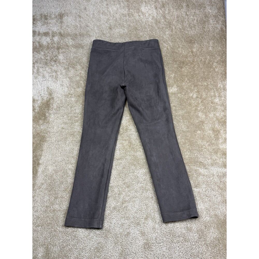 Andrew Marc Faux Suede Pants Medium Taupe Stretch Pull-On Minimalist Chic A521 - Picture 5 of 10